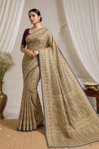 Jamewar Semi Silk Banarasi Saree