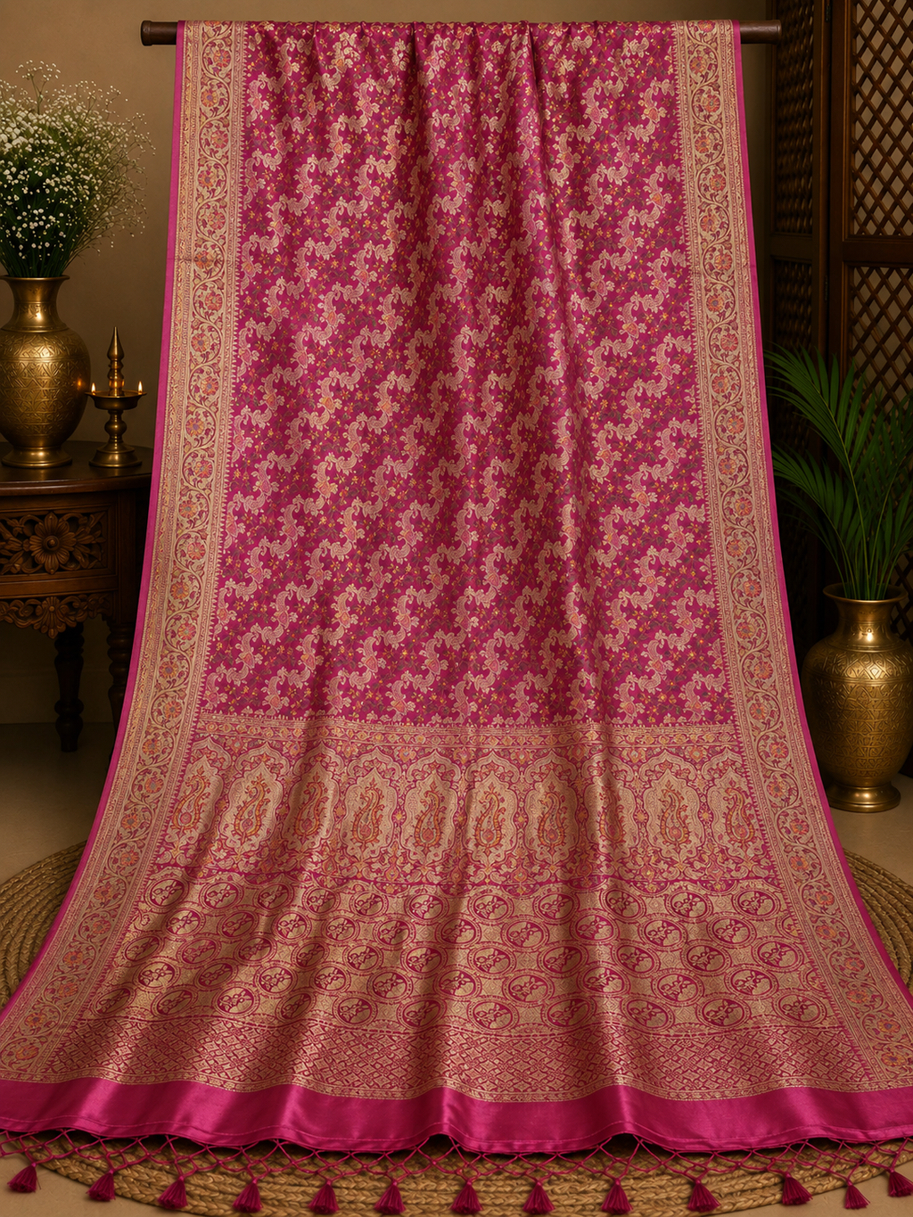 Jamewar Tanchui Saree