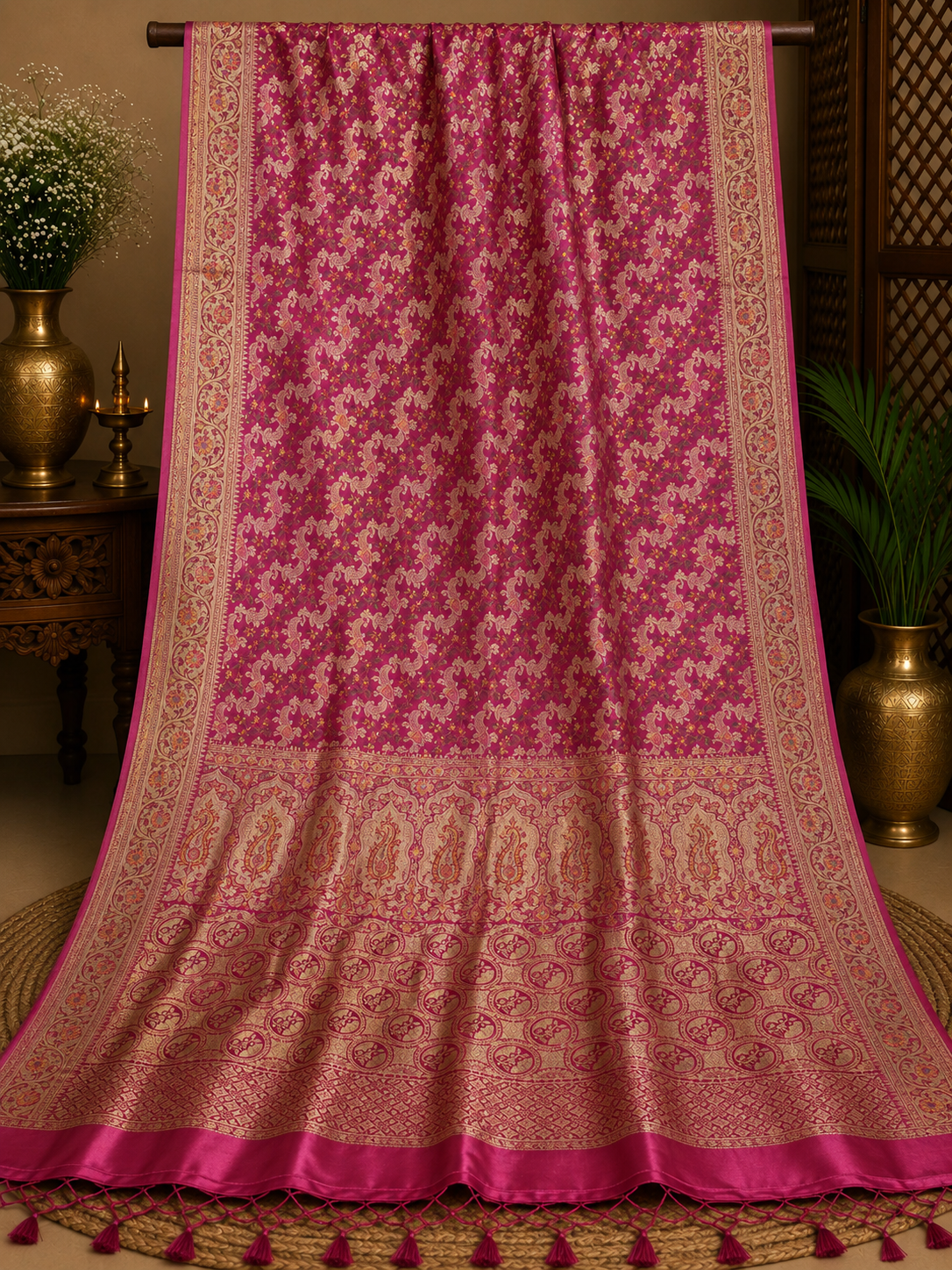 Jamewar Tanchui Saree