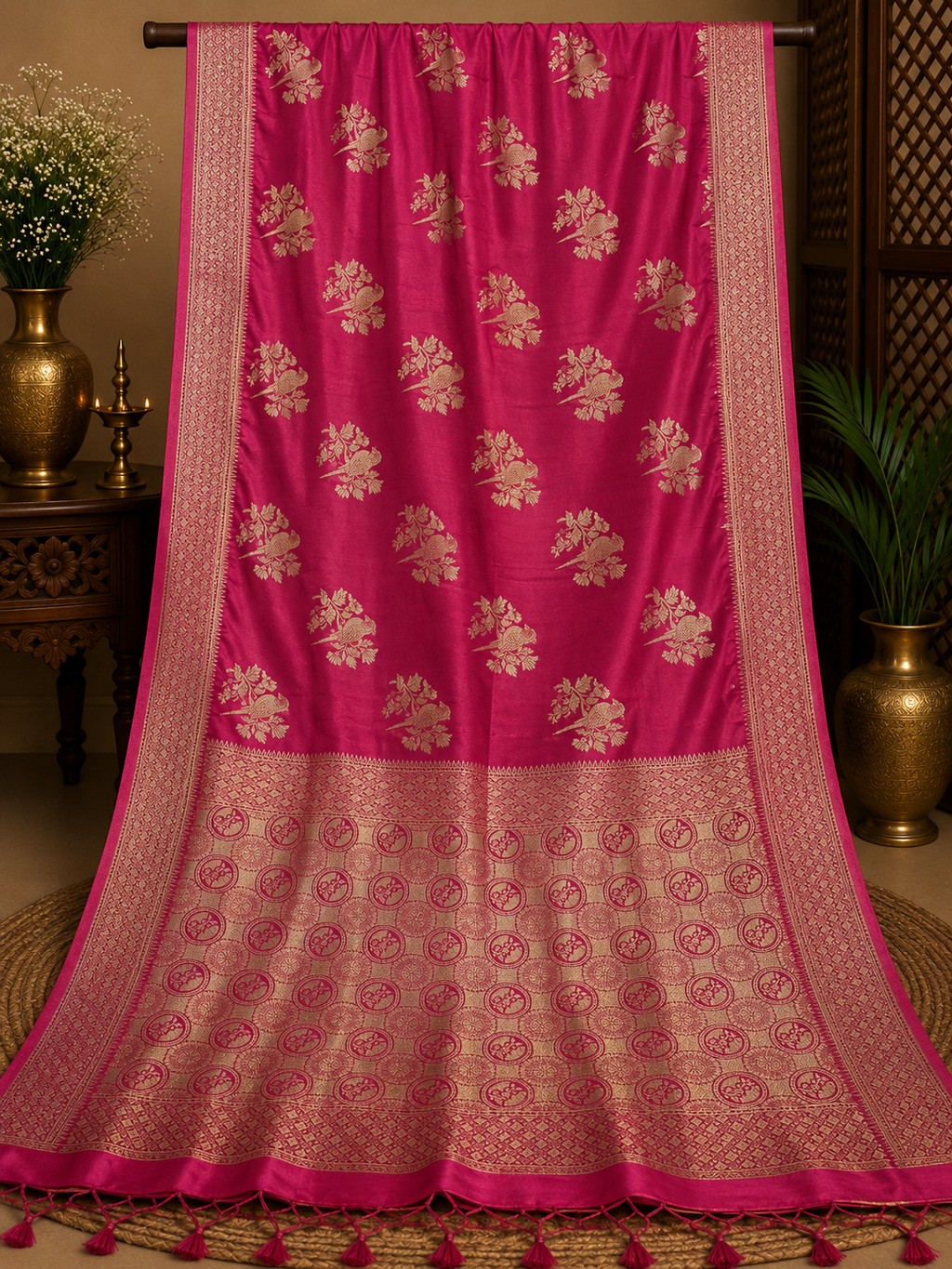 Semi Mashru Silk Saree