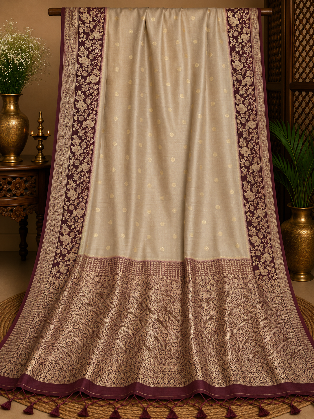 Monga Tissu Saree