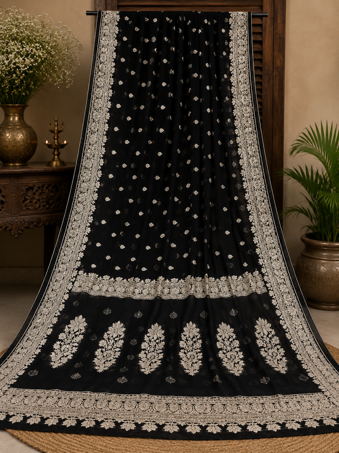 Semi Chiffon Banarasi Saree