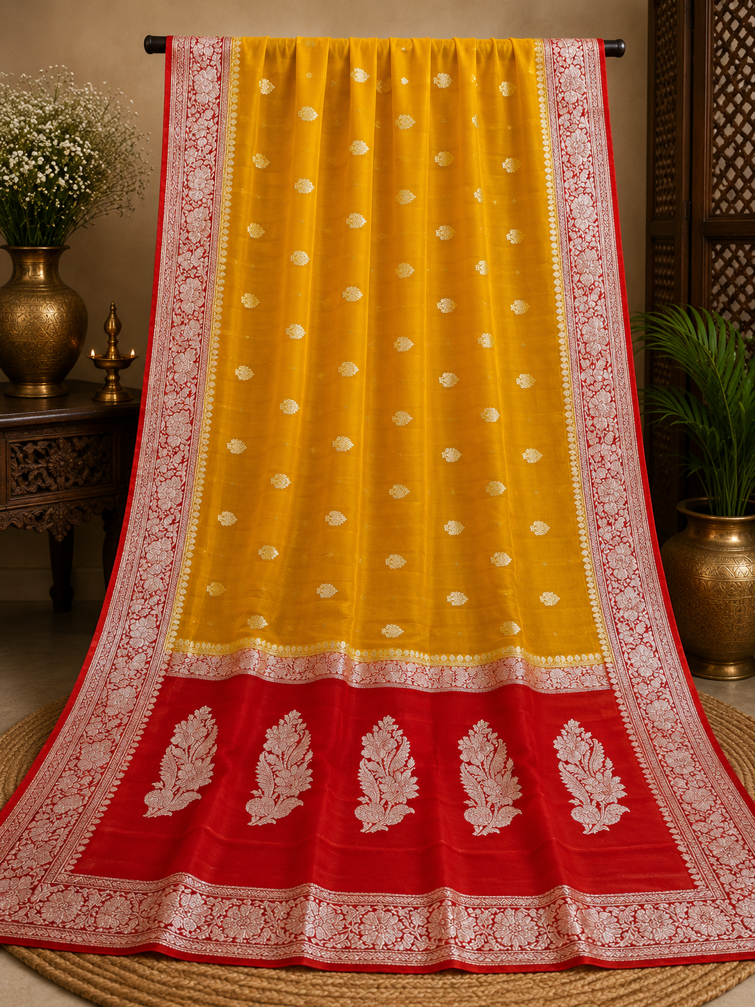 Pure Chiffon Banarasi Saree