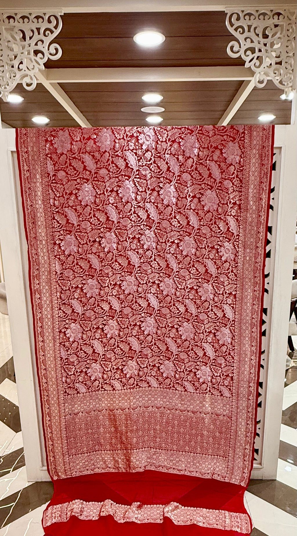 Pure Khaddi Georgette Banarasi Saree