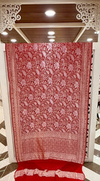 Pure Khaddi Georgette Banarasi Saree