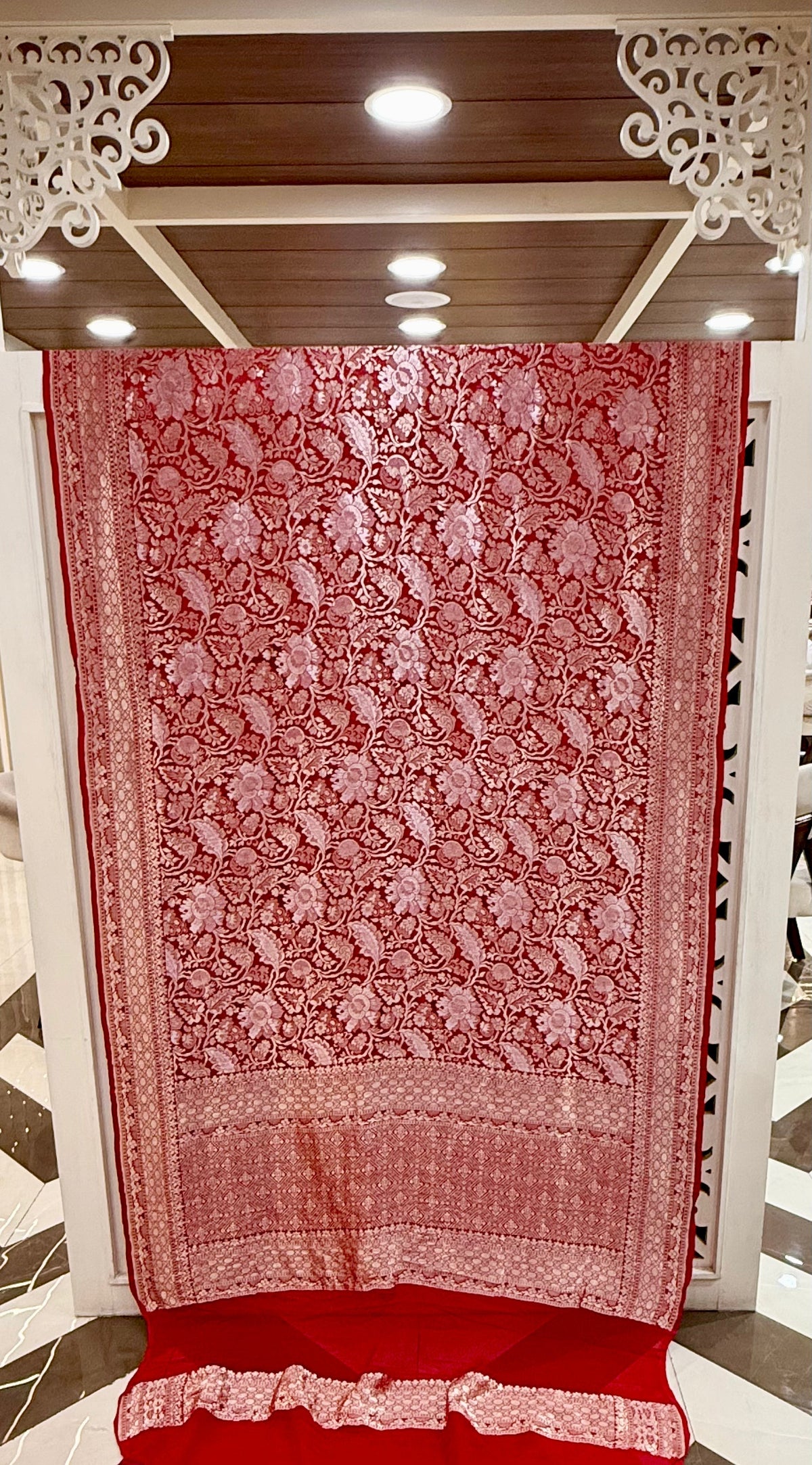 Pure Khaddi Georgette Banarasi Saree