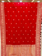 Banarasi Katan Saree – Chand Sitara Booti
