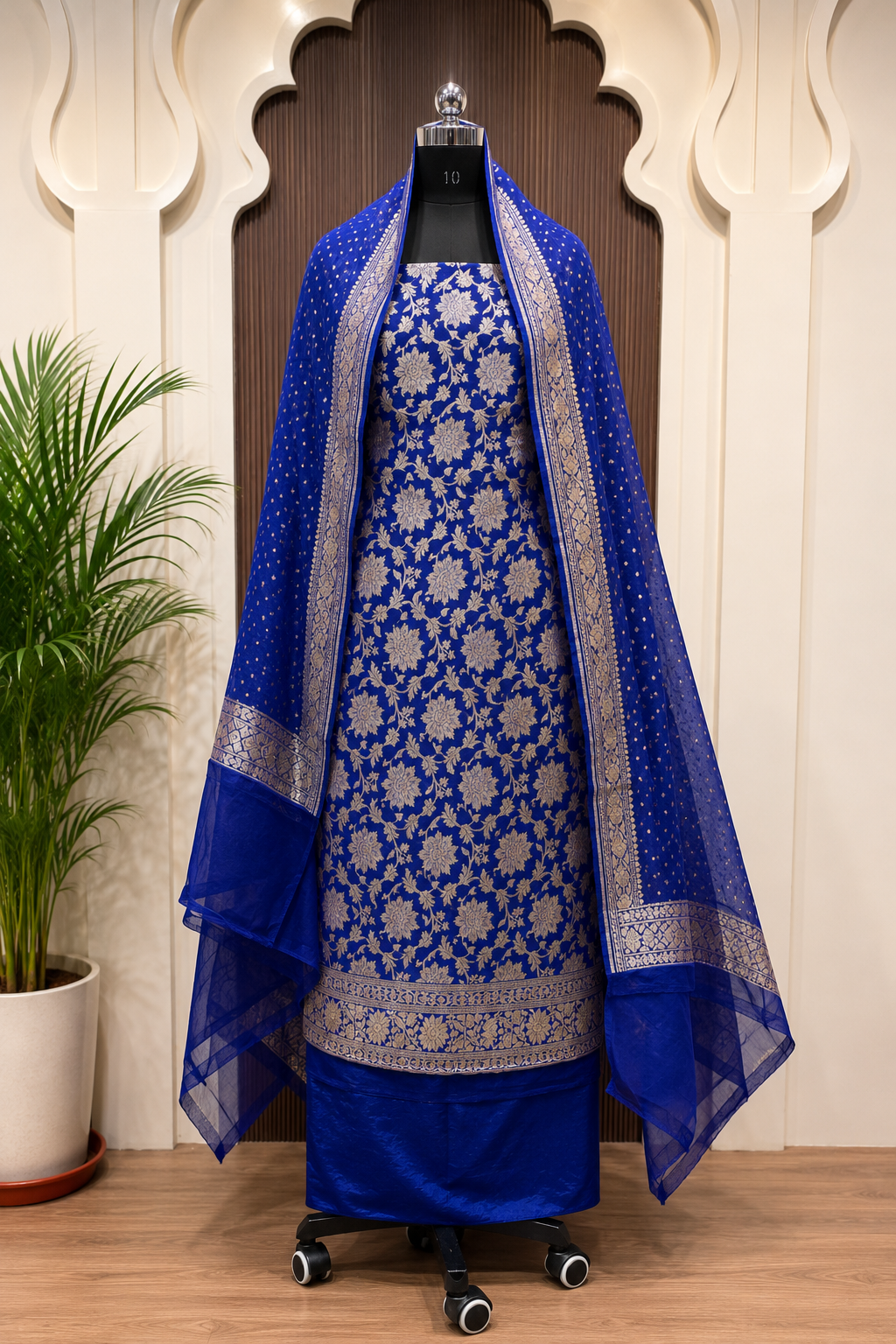 Banarasi Khaddi Chiffon Suit