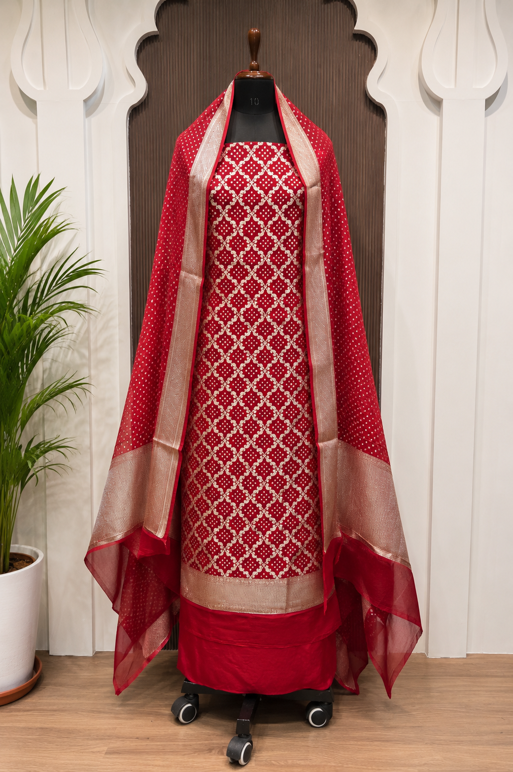 Pure Khaddi Georgette Banarasi Suit