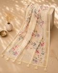 Floral Print Chanderi Dupatta