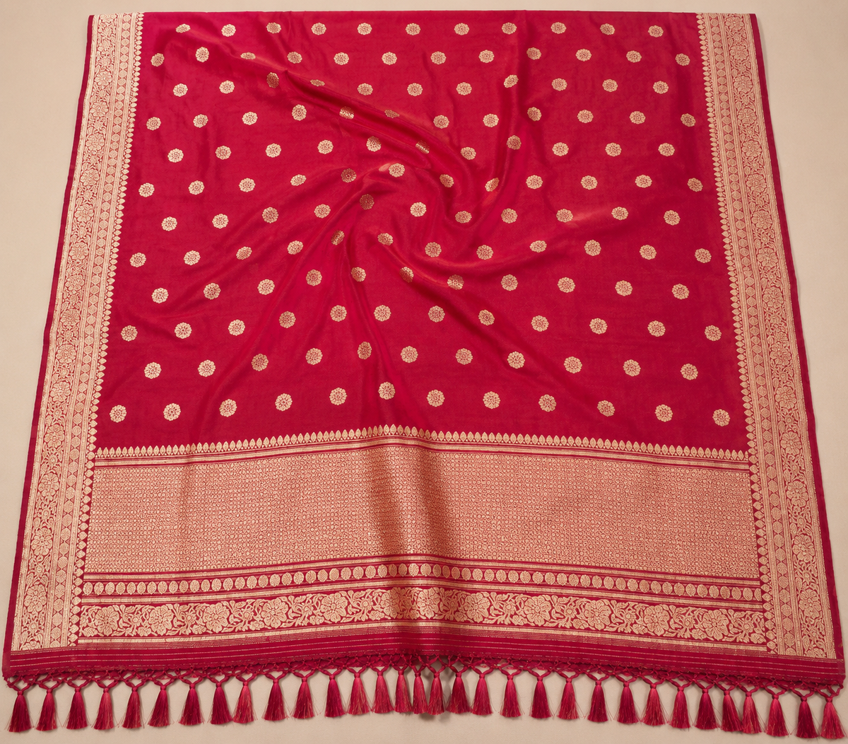 Pure Katan Handloom Dupatta
