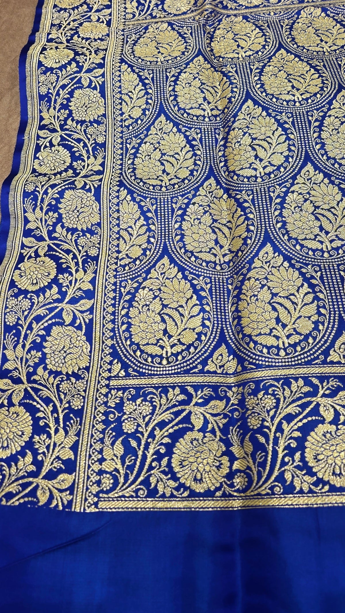 Royal Blue Pure Banarasi Saree