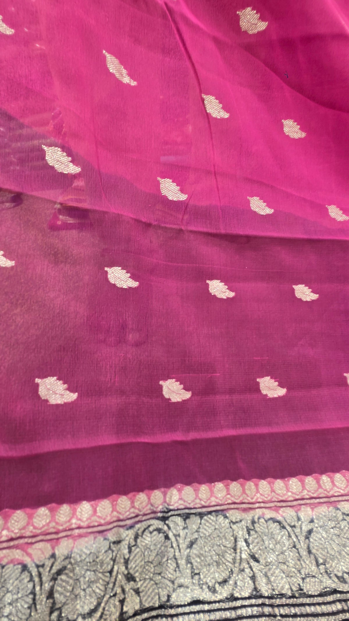 Gul Neel Chiffon Banarasi Saree