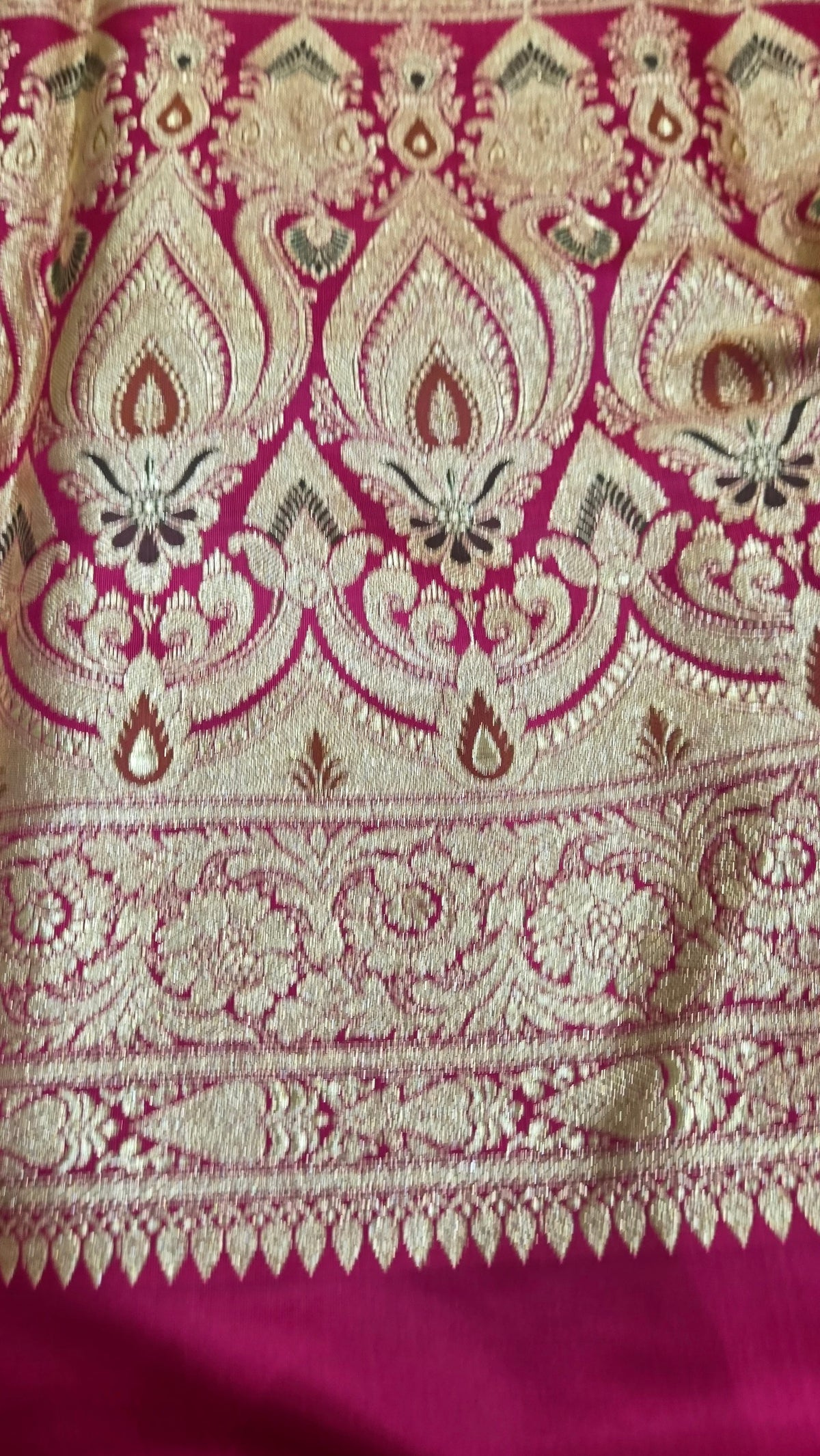 Orange Pure Banarasi Saree