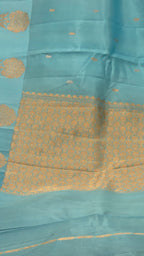 Light Sky Blue Mango Katan Silk