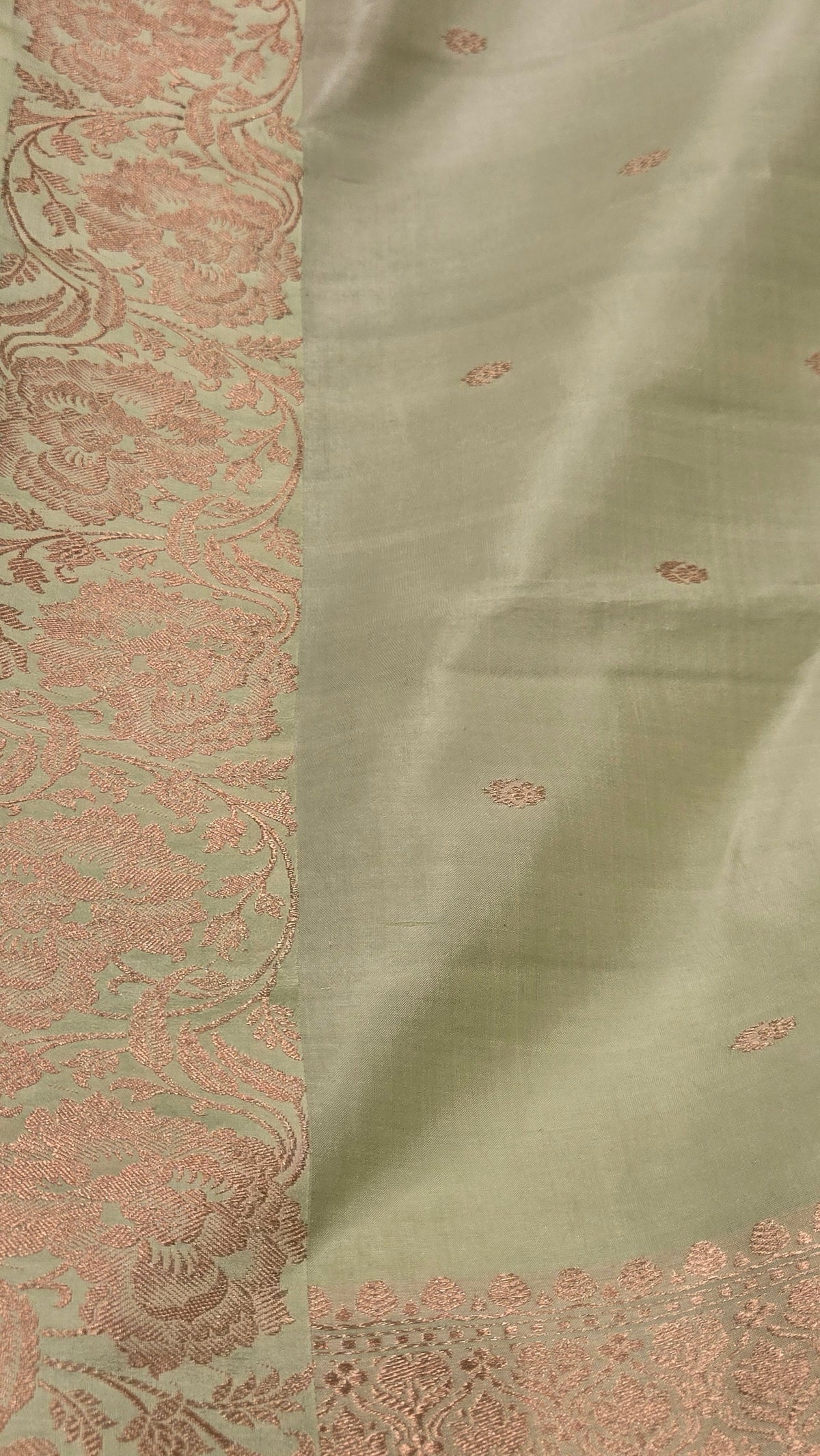 Pista Green Mango Katan Silk Saree