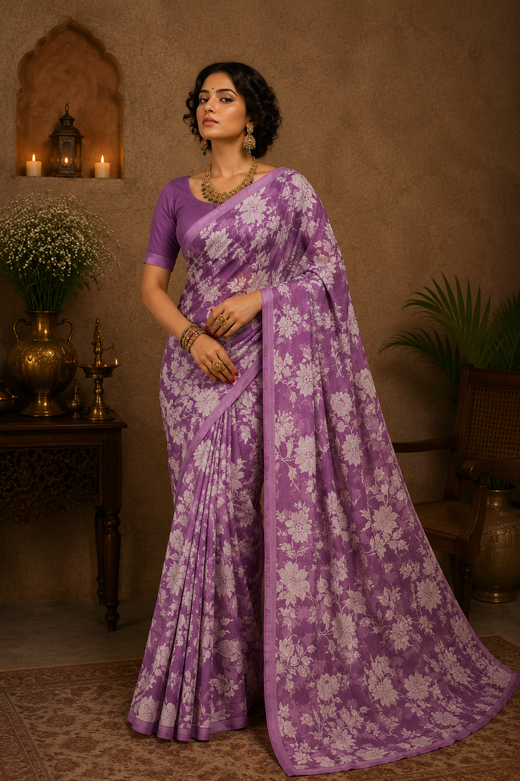 Chiffon Printed Saree