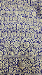 Royal Blue Khaddi Georgette Banarasi Saree