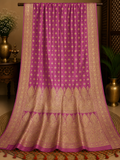 Light Pink Banarasi Saree