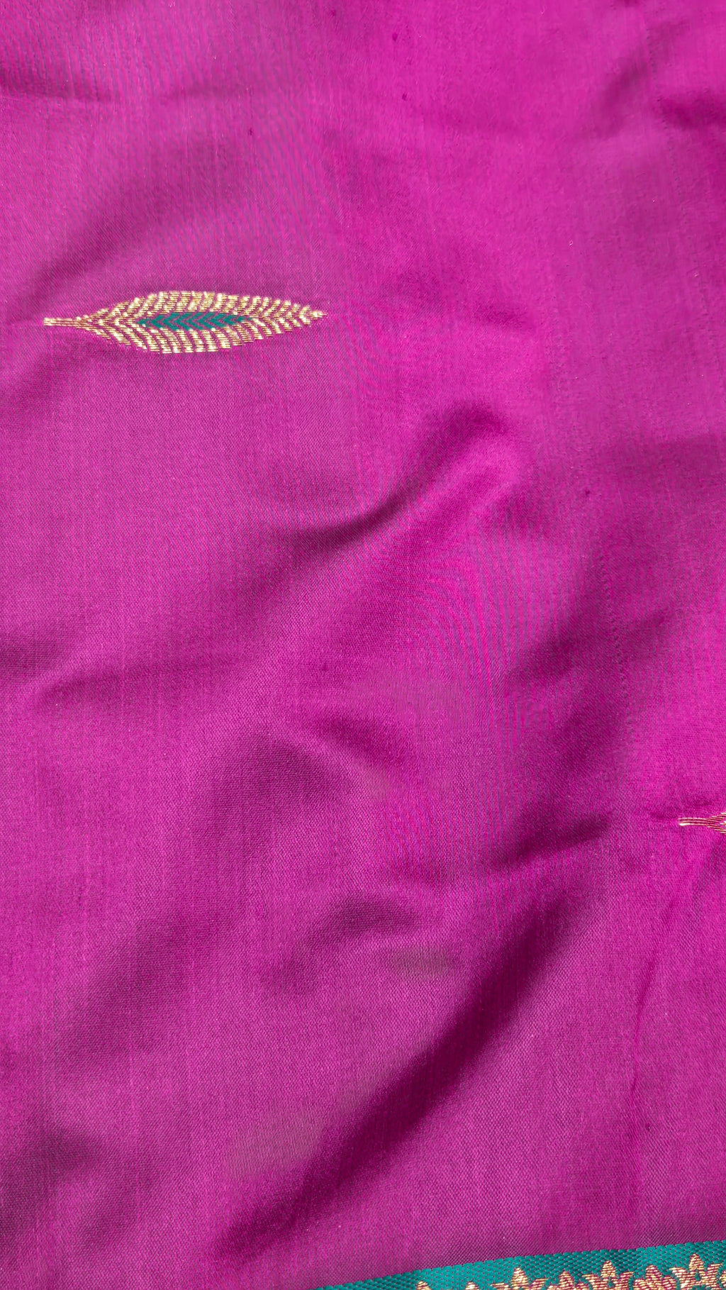 Premium Silk Banarasi Saree with Copper & Golden Zari Weaving