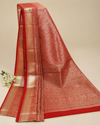 Premium Tissue Silk Saree with Antique Gold Zari Weaving