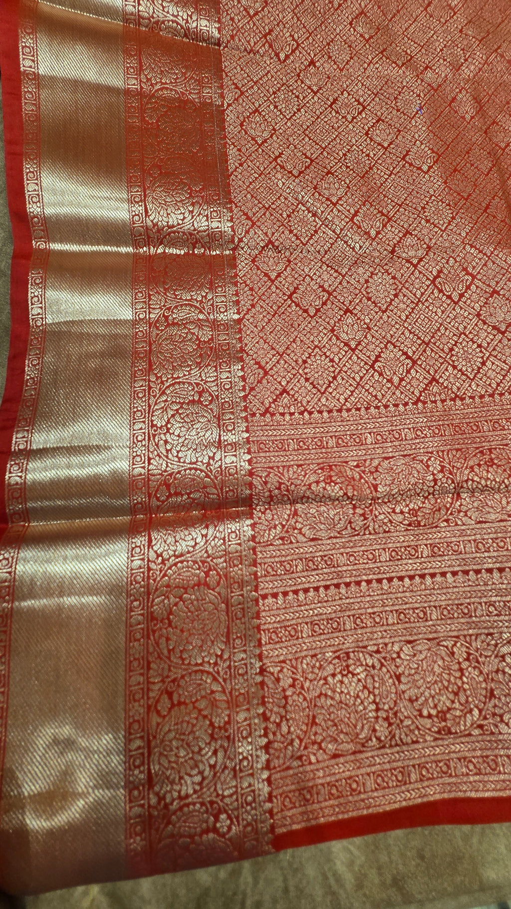 Premium Tissue Silk Saree with Antique Gold Zari Weaving