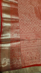 Premium Tissue Silk Saree with Antique Gold Zari Weaving