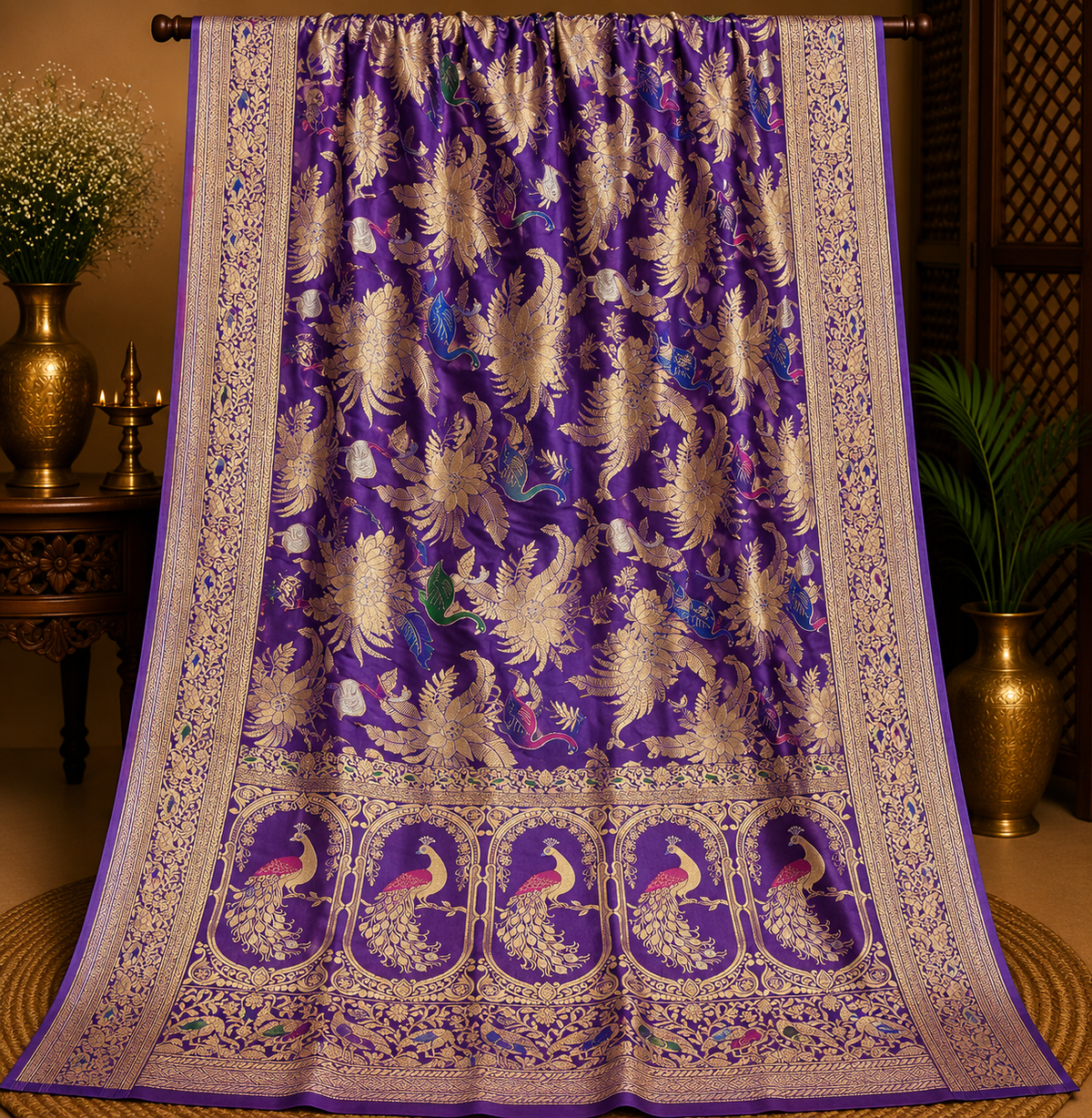 Banarasi kataan saree