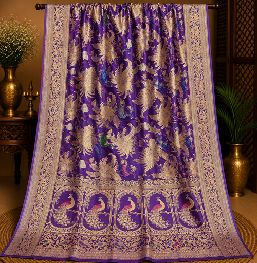 Banarasi kataan saree