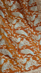 Orange Pure Banarasi Fancy Katan Saree