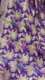 Purple Premium Fancy Banarasi Katan Silk Saree