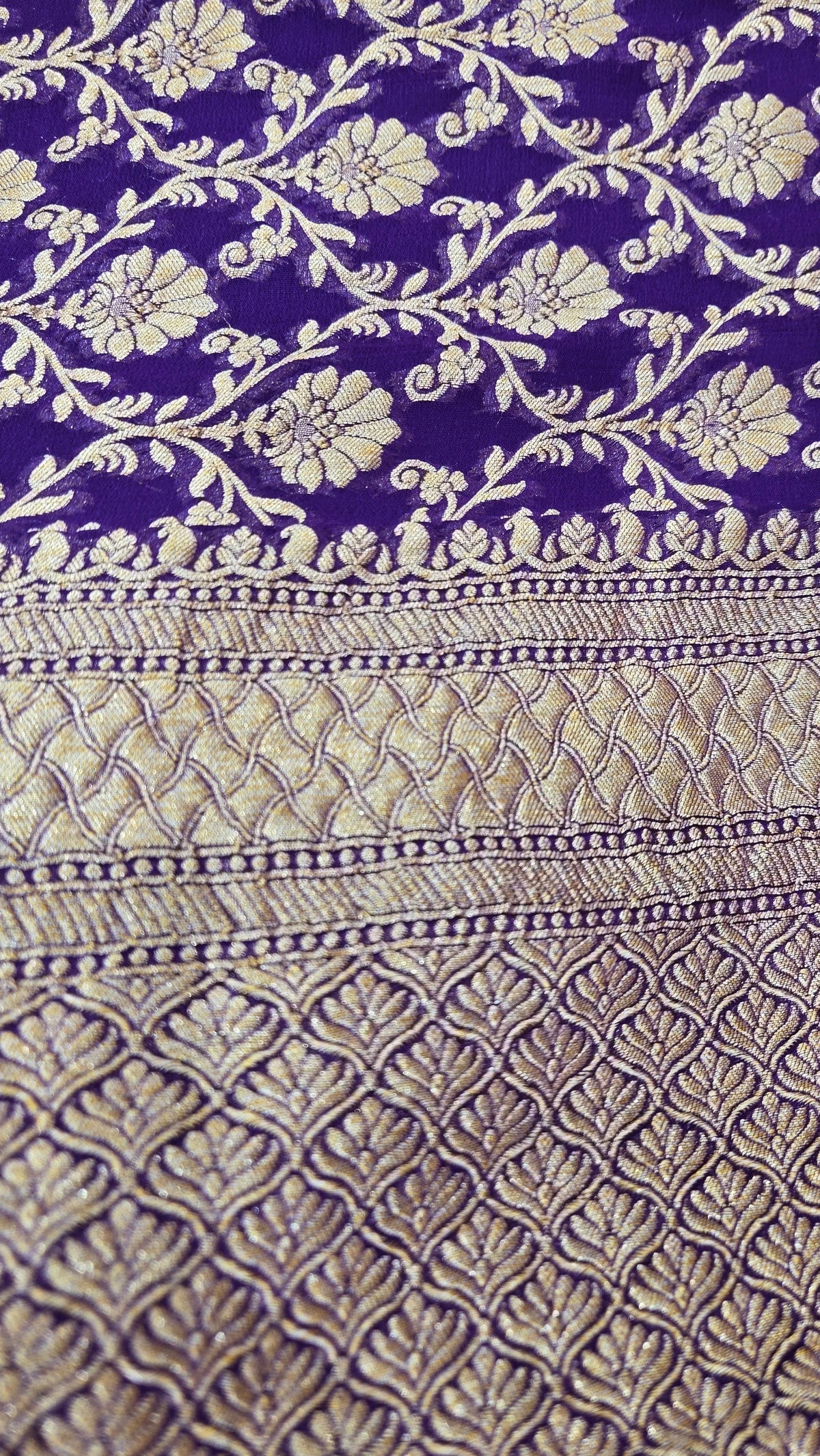 Khaddi Banarasi Georgette Saree