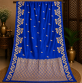 Royal Blue Mango Katan Silk Saree