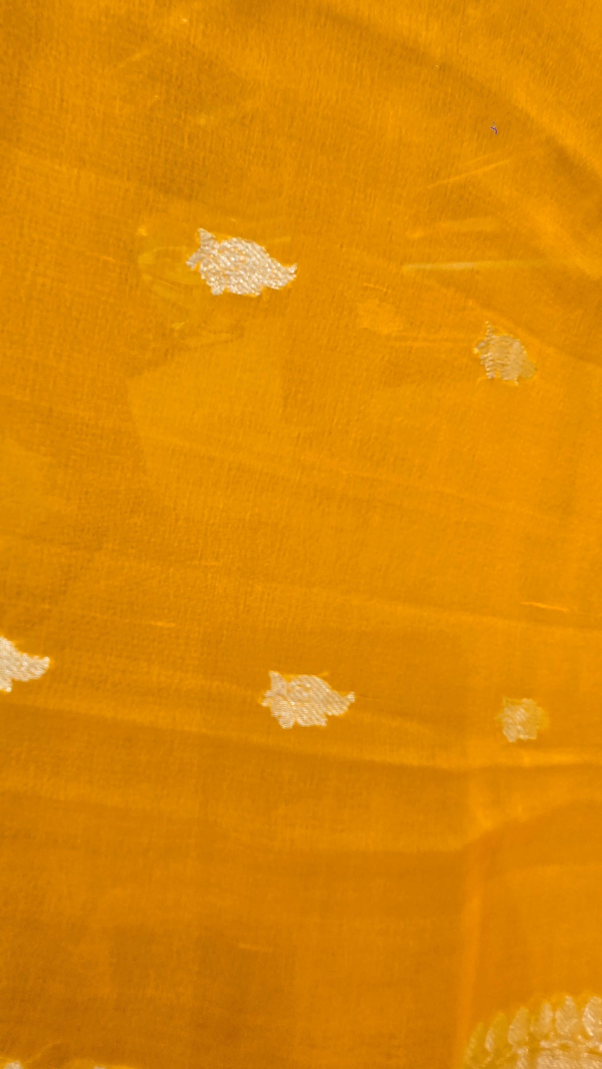 Yellow Chiffon Banarasi Saree