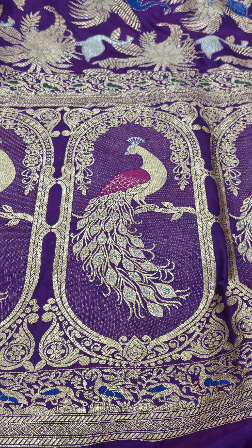 Purple Premium Fancy Banarasi Katan Silk Saree