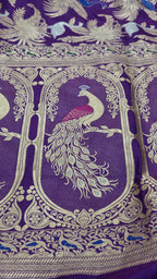 Purple Premium Fancy Banarasi Katan Silk Saree