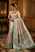 Premium Banarasi Silk Saree with Meenakari Weaving