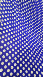 Royal Blue Khaddi Georgette Banarasi Saree
