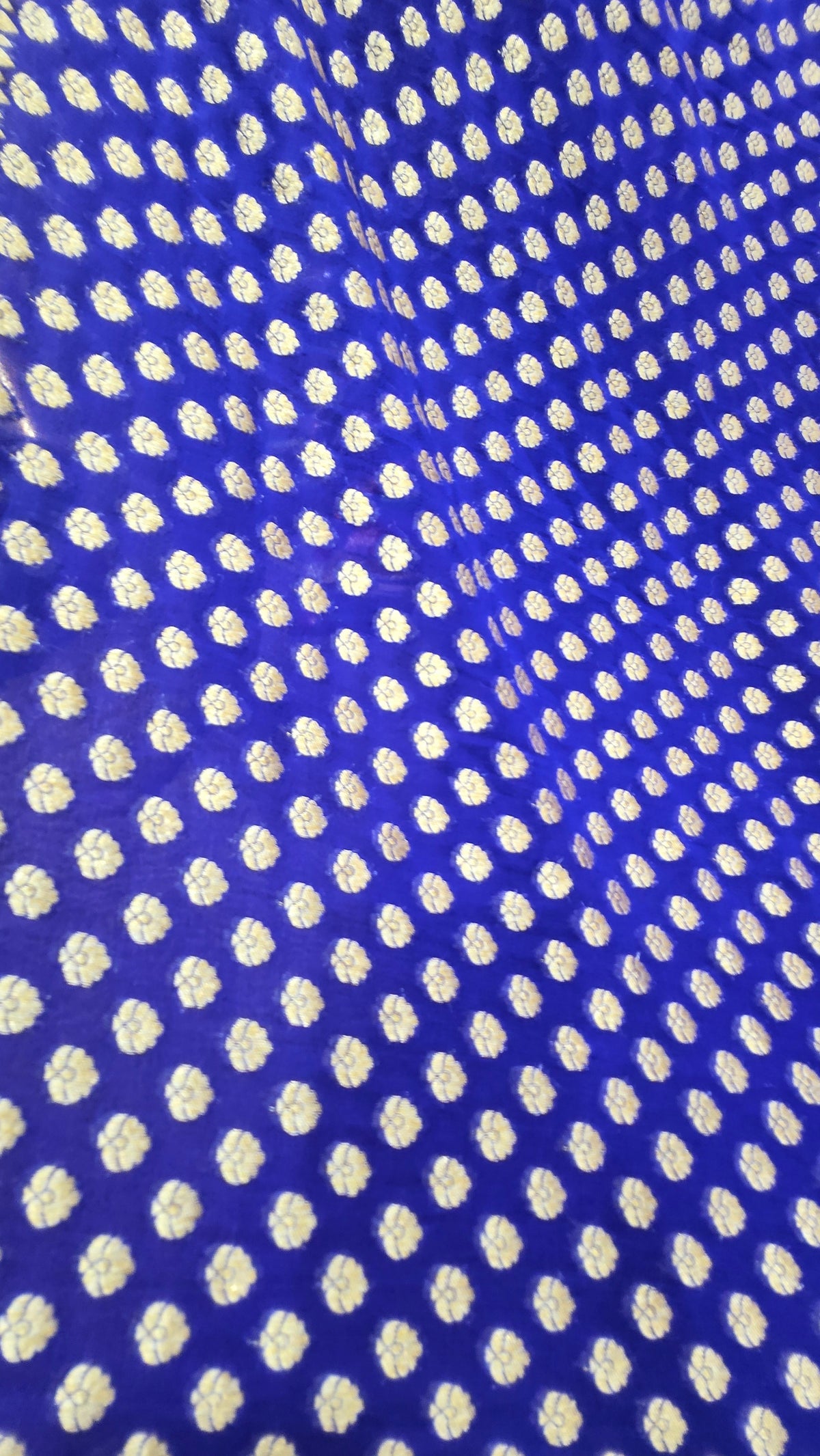 Royal Blue Khaddi Georgette Banarasi Saree