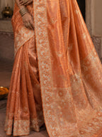 Premium Fancy Banarasi Saree with Heavy Embroidery Work