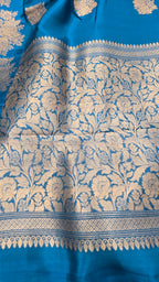 Firozi Mango Katan Silk Saree