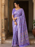 Premium Cotton Silk Saree with Meenakari Jaal Weaving