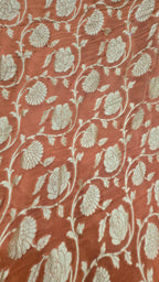 Orange Khaddi Banarasi Georgette Saree