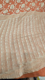 Orange Khaddi Banarasi Georgette Saree