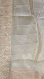 Cream Mango Katan Silk Saree