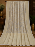 Off White Khaddi Banarasi Georgette Saree