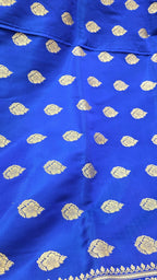 Royal Blue Pure Banarasi Saree