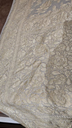 Off White Khaddi Banarasi Georgette Saree