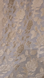 Off White Khaddi Banarasi Georgette Saree