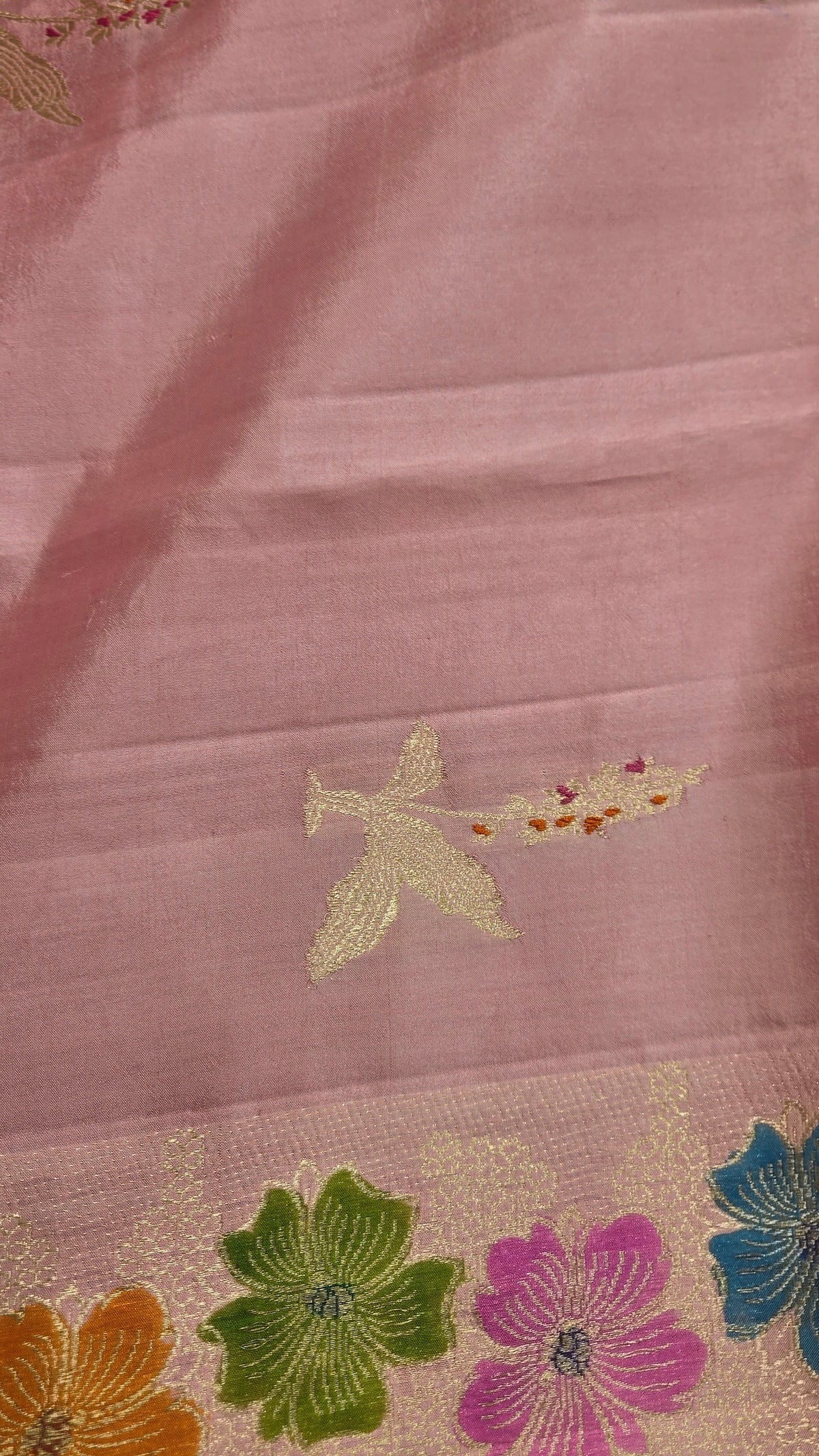 Baby Pink Mango Katan Silk